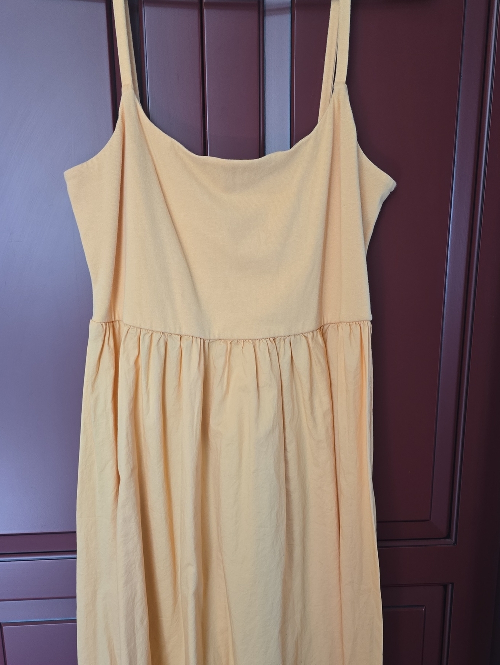 Sunshine Yellow Orange  Sundress with Spaghetti Straps